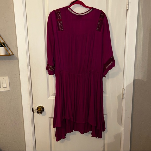 City Chic Plus Size Fuchsia Tiered Dress Torrid Plus Size Pink Magenta Dress - Picture 12 of 12